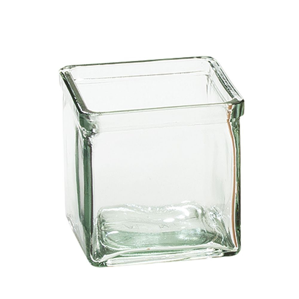 Glass Jar 3-7/8 x 3-7/8, Clear